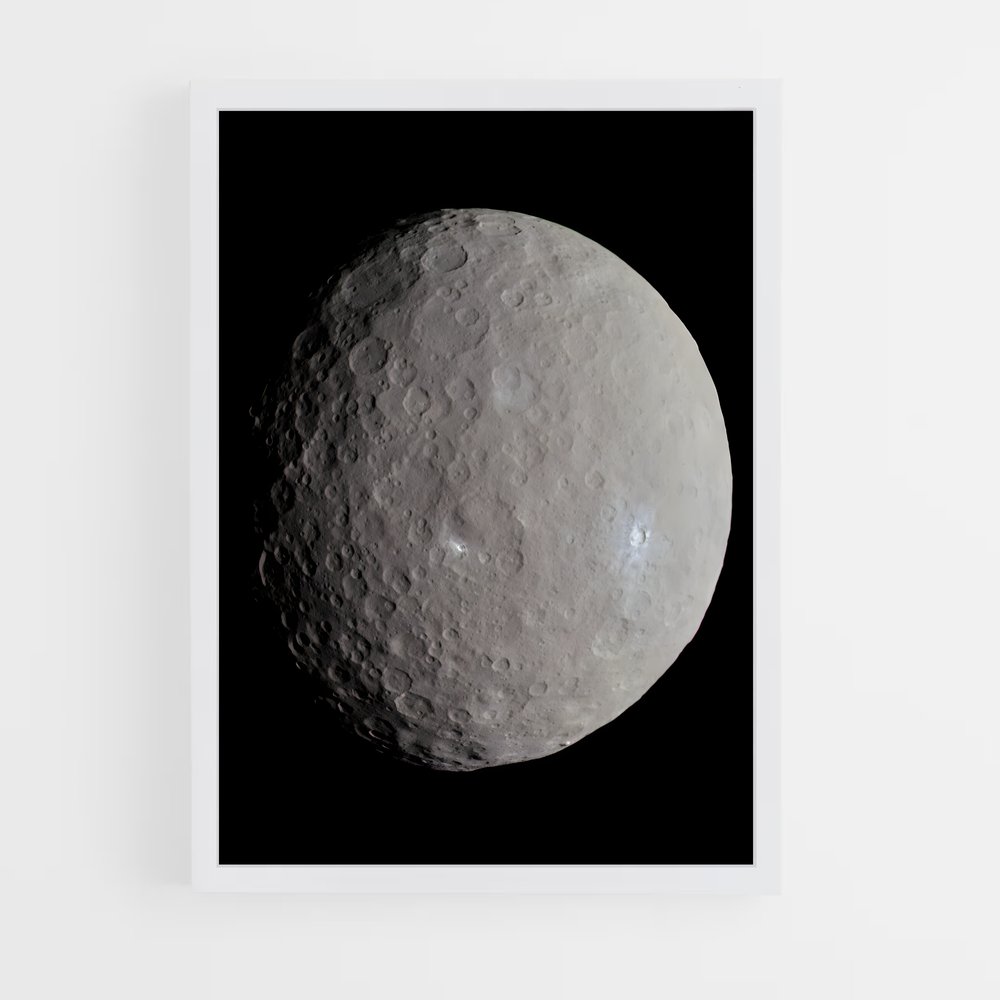 Poster Lune Mystérieuse – affiche Système solaire (vue 3)